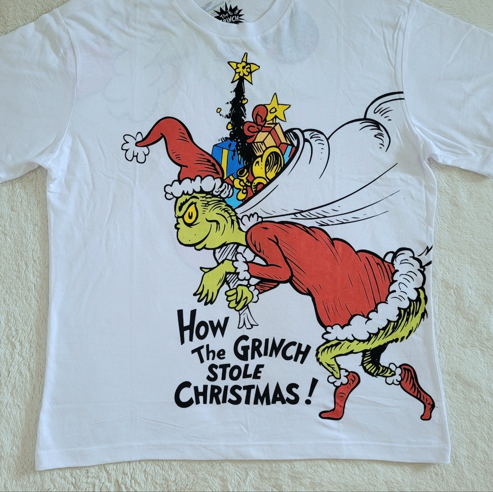 Dr. Seuss "How The Grinch💚 Stole Christmas🎄!" Graphic Tee👕 - NWT - Picture 3 of 12